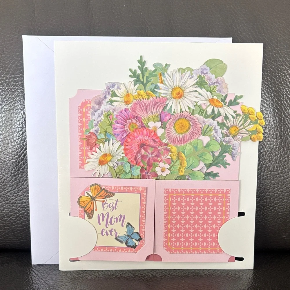 Floral Butterfly Pop Up Mother’s Day Card - Picture 2 of 3